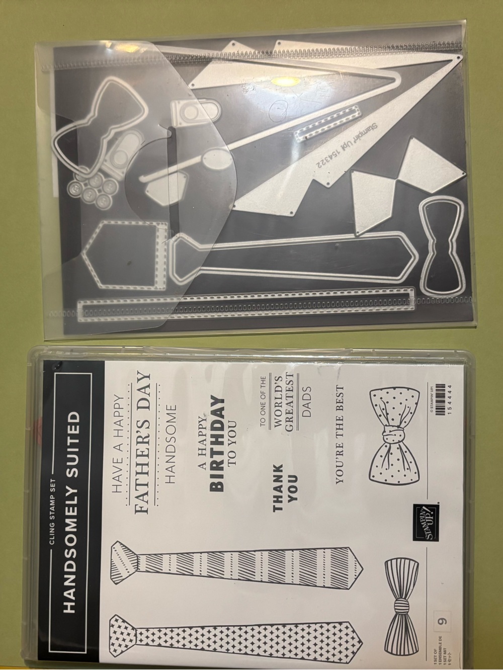 Stampin' Up! Handsomely Suited Stamp & Die Set